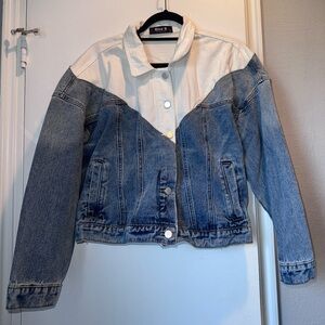 Blue B Collection Colorblock Denim Jacket